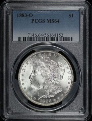 Obverse of this 1883-O Morgan Dollar PCGS MS-64