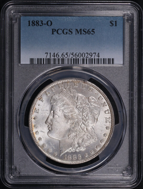Obverse of this 1883-O Morgan Dollar PCGS MS-65