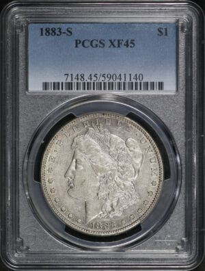 Obverse of this 1883-S Morgan Dollar PCGS XF-45