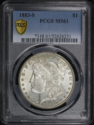 Obverse of this 1883-S Morgan Dollar PCGS MS-61