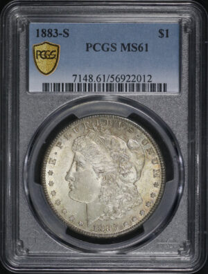 Obverse of this 1883-S Morgan Dollar PCGS MS-61