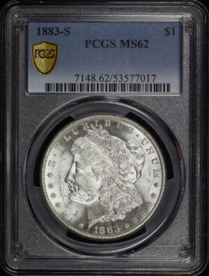 Obverse of this 1883-S Morgan Dollar PCGS MS-62