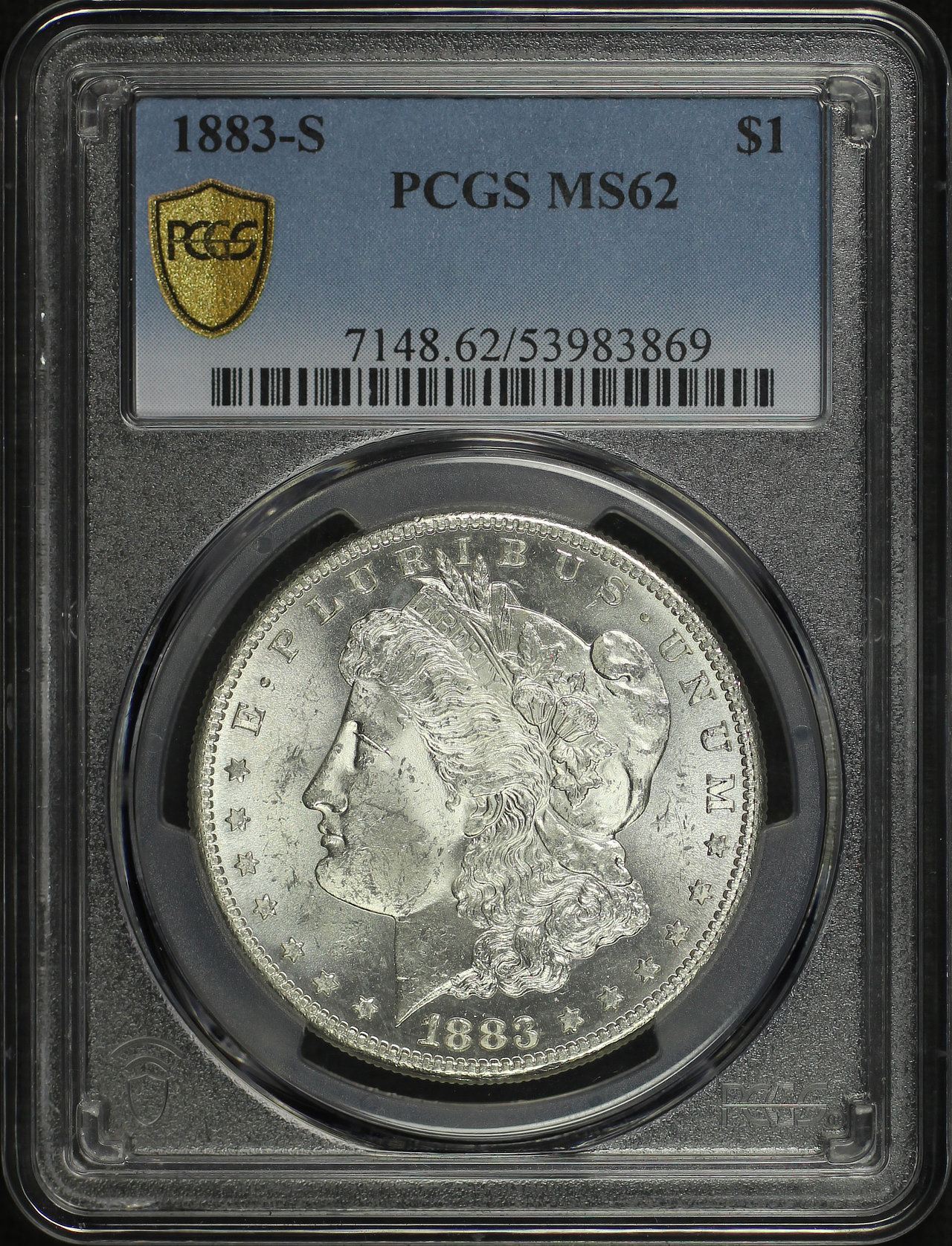 Obverse of this 1883-S Morgan Dollar PCGS MS-62