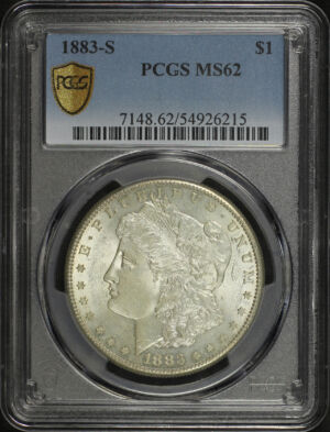 Obverse of this 1883-S Morgan Dollar PCGS MS-62