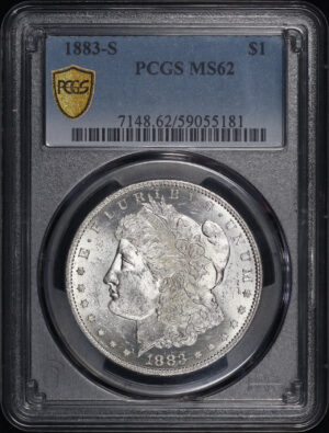 Obverse of this 1883-S Morgan Dollar PCGS MS-62