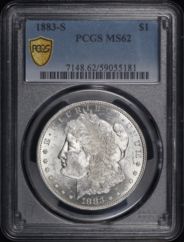 Obverse of this 1883-S Morgan Dollar PCGS MS-62