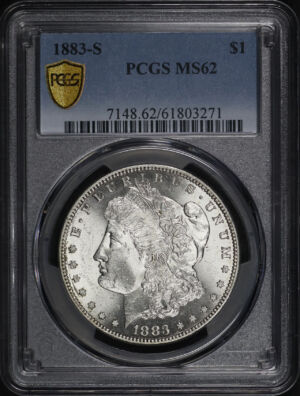 Obverse of this 1883-S Morgan Dollar PCGS MS-62