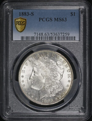 Obverse of this 1883-S Morgan Dollar PCGS MS-63