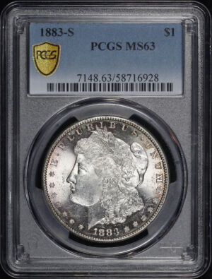 Obverse of this 1883-S Morgan Dollar PCGS MS-63