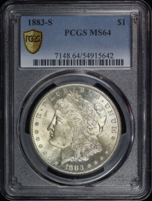 Obverse of this 1883-S Morgan Dollar PCGS MS-64