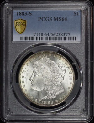 Obverse of this 1883-S Morgan Dollar PCGS MS-64