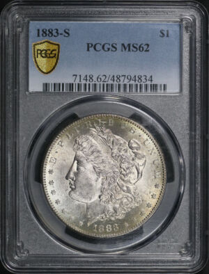Obverse of this 1883-S Morgan Dollar PCGS MS-62