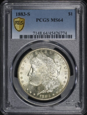 Obverse of this 1883-S Morgan Dollar PCGS MS-64
