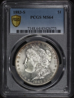 Obverse of this 1883-S Morgan Dollar PCGS MS-64
