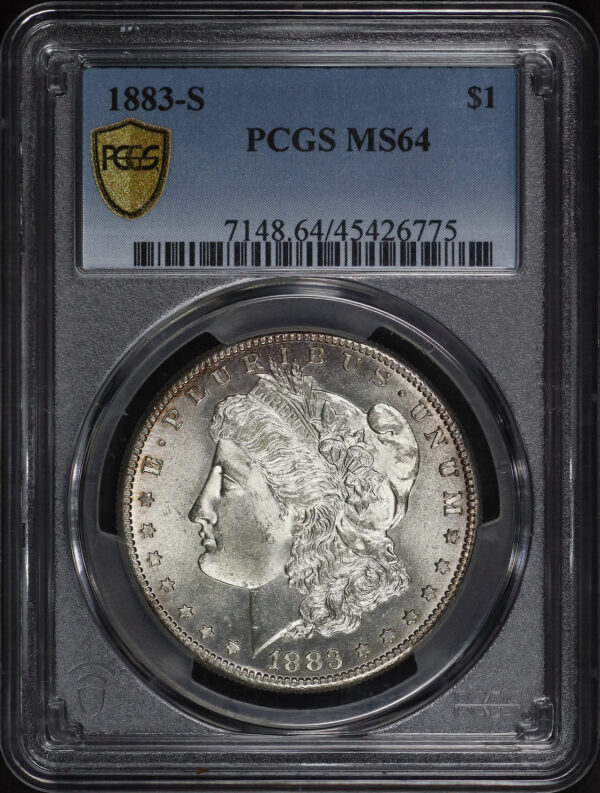 Obverse of this 1883-S Morgan Dollar PCGS MS-64