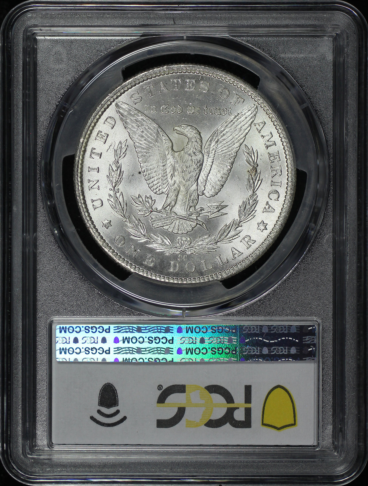 Reverse of this 1884-CC Morgan Dollar PCGS MS-63