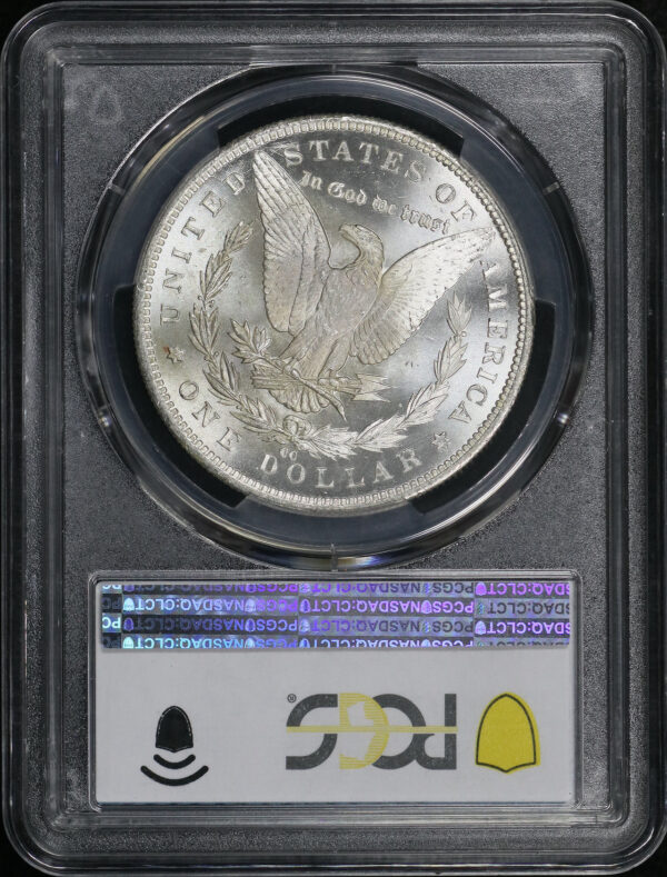 Reverse of this 1884-CC Morgan Dollar PCGS MS-67