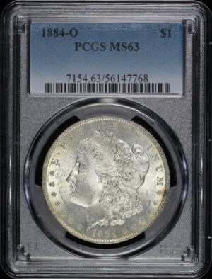 Obverse of this 1884-O Morgan Dollar PCGS MS-63