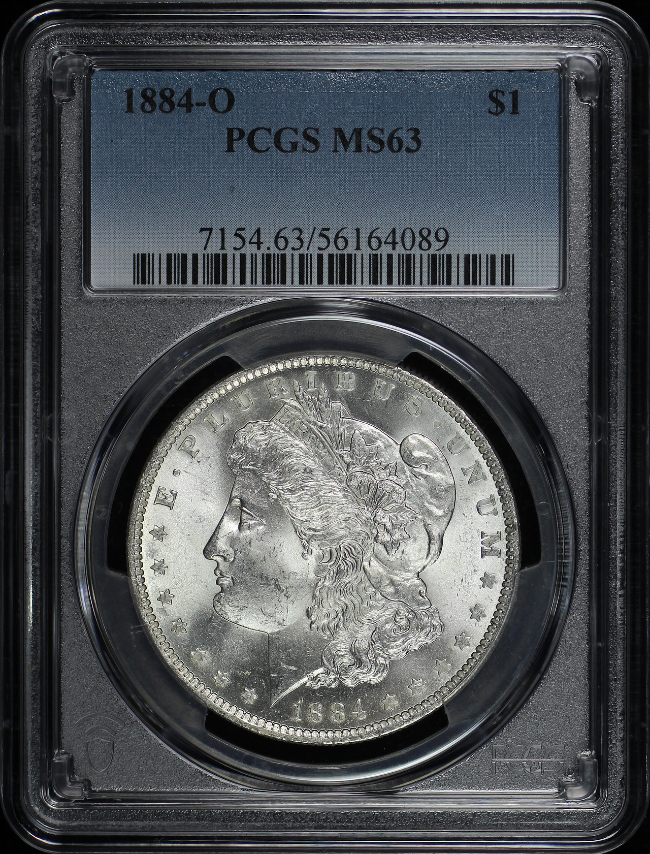 Obverse of this 1884-O Morgan Dollar PCGS MS-63