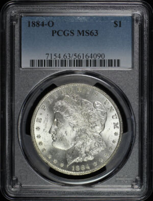 Obverse of this 1884-O Morgan Dollar PCGS MS-63