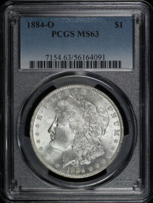 Obverse of this 1884-O Morgan Dollar PCGS MS-63