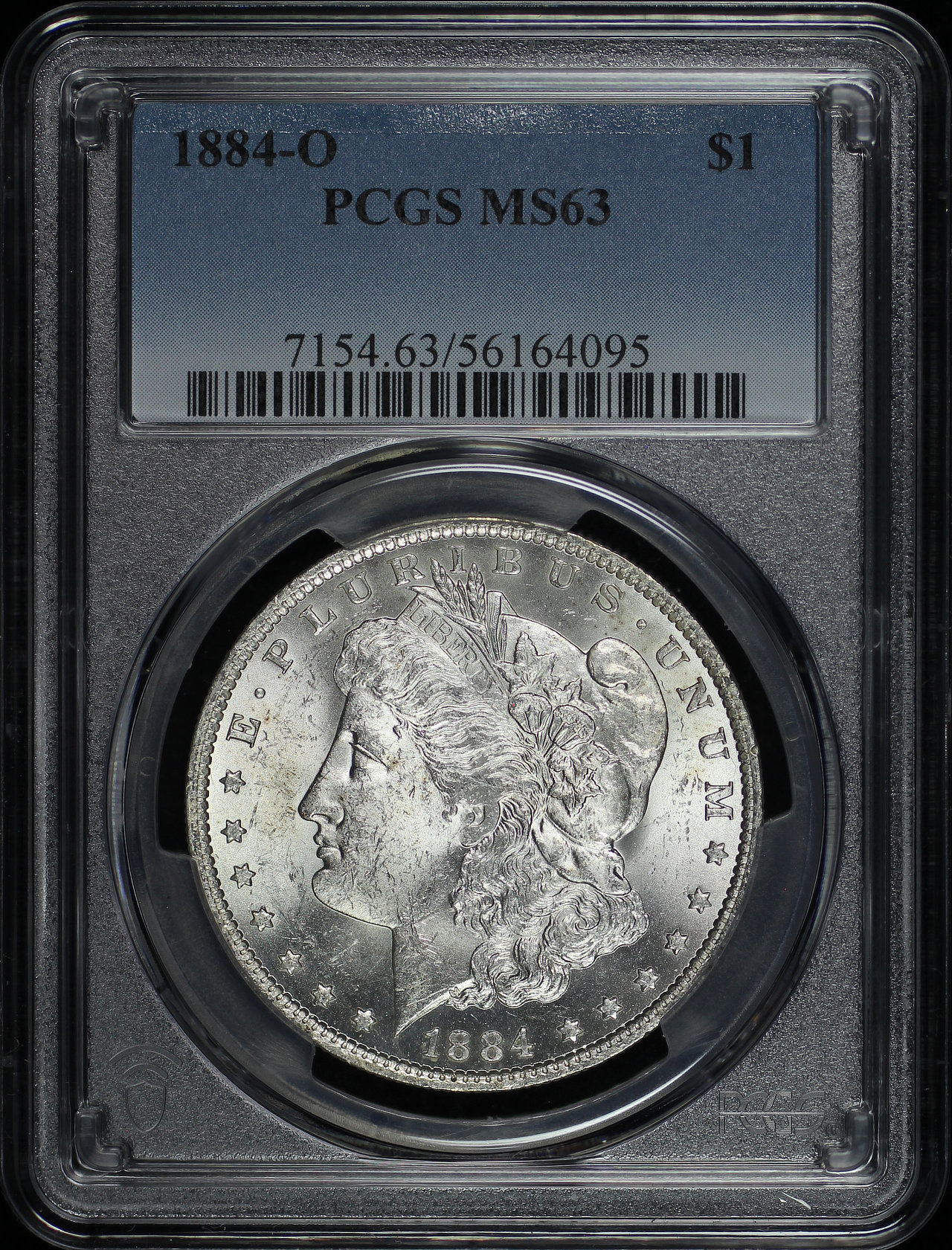 Obverse of this 1884-O Morgan Dollar PCGS MS-63