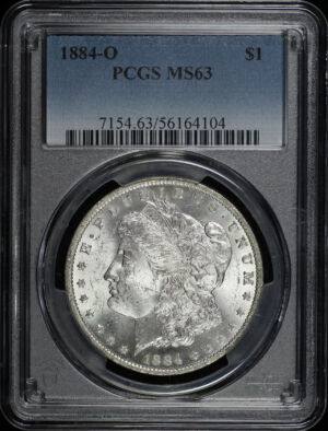 Obverse of this 1884-O Morgan Dollar PCGS MS-63