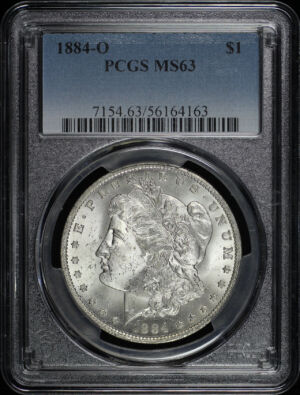 Obverse of this 1884-O Morgan Dollar PCGS MS-63