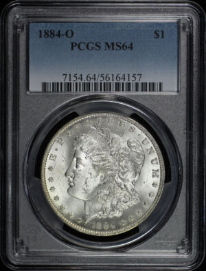 Obverse of this 1884-O Morgan Dollar PCGS MS-64