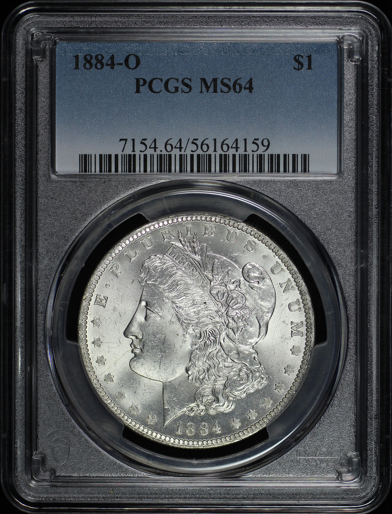 Obverse of this 1884-O Morgan Dollar PCGS MS-64