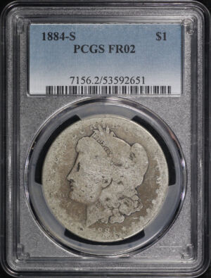 Obverse of this 1884-S Morgan Dollar PCGS FR-02 – Great For A Lowball Set!