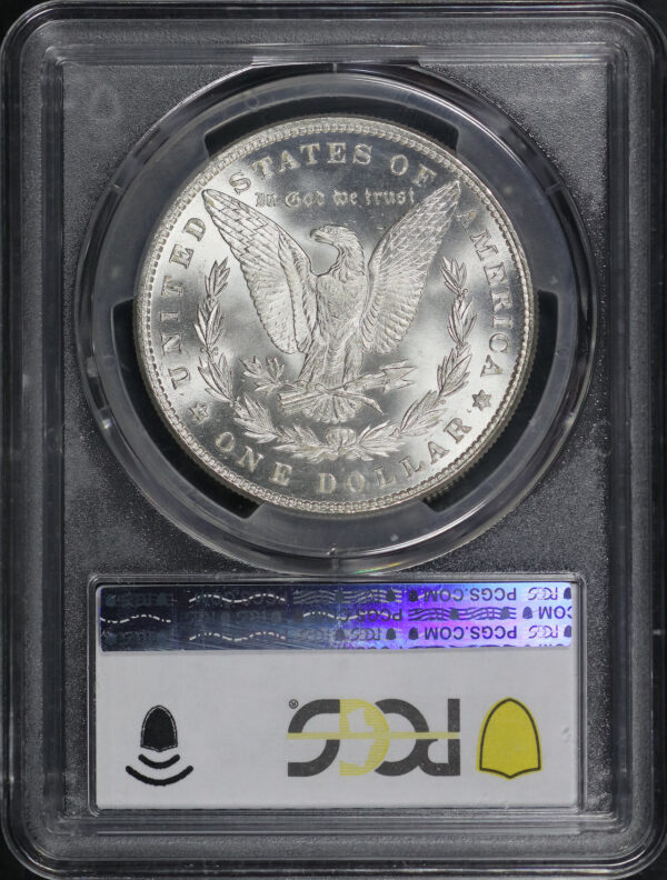 Reverse of this 1885 Morgan Dollar PCGS MS-67+ CAC