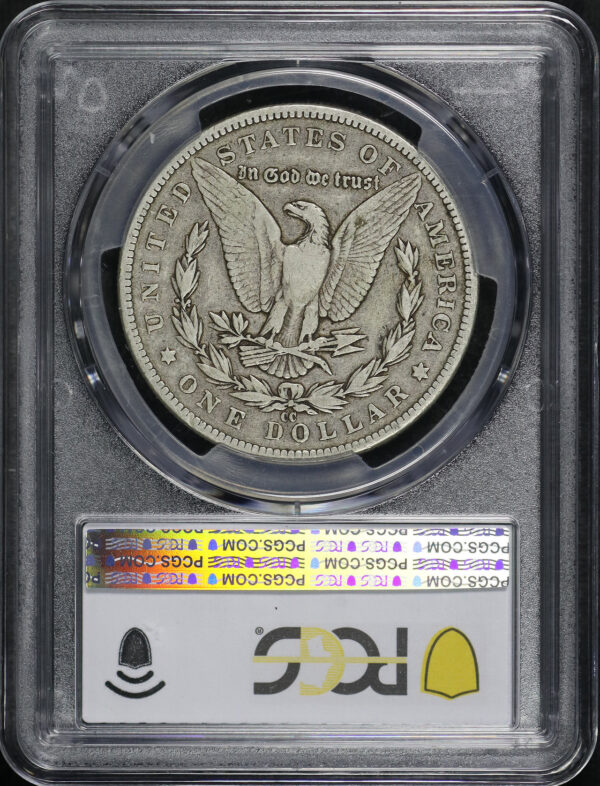 Reverse of this 1885-CC Morgan Dollar PCGS VF-25