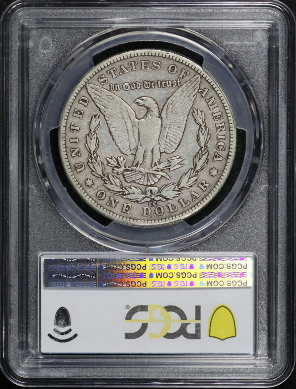 Reverse of this 1885-CC Morgan Dollar PCGS VF-30