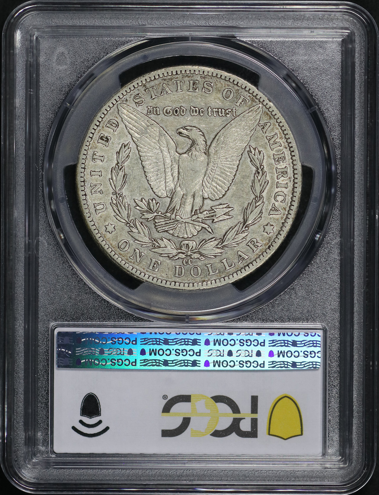 Reverse of this 1885-CC Morgan Dollar PCGS XF-40