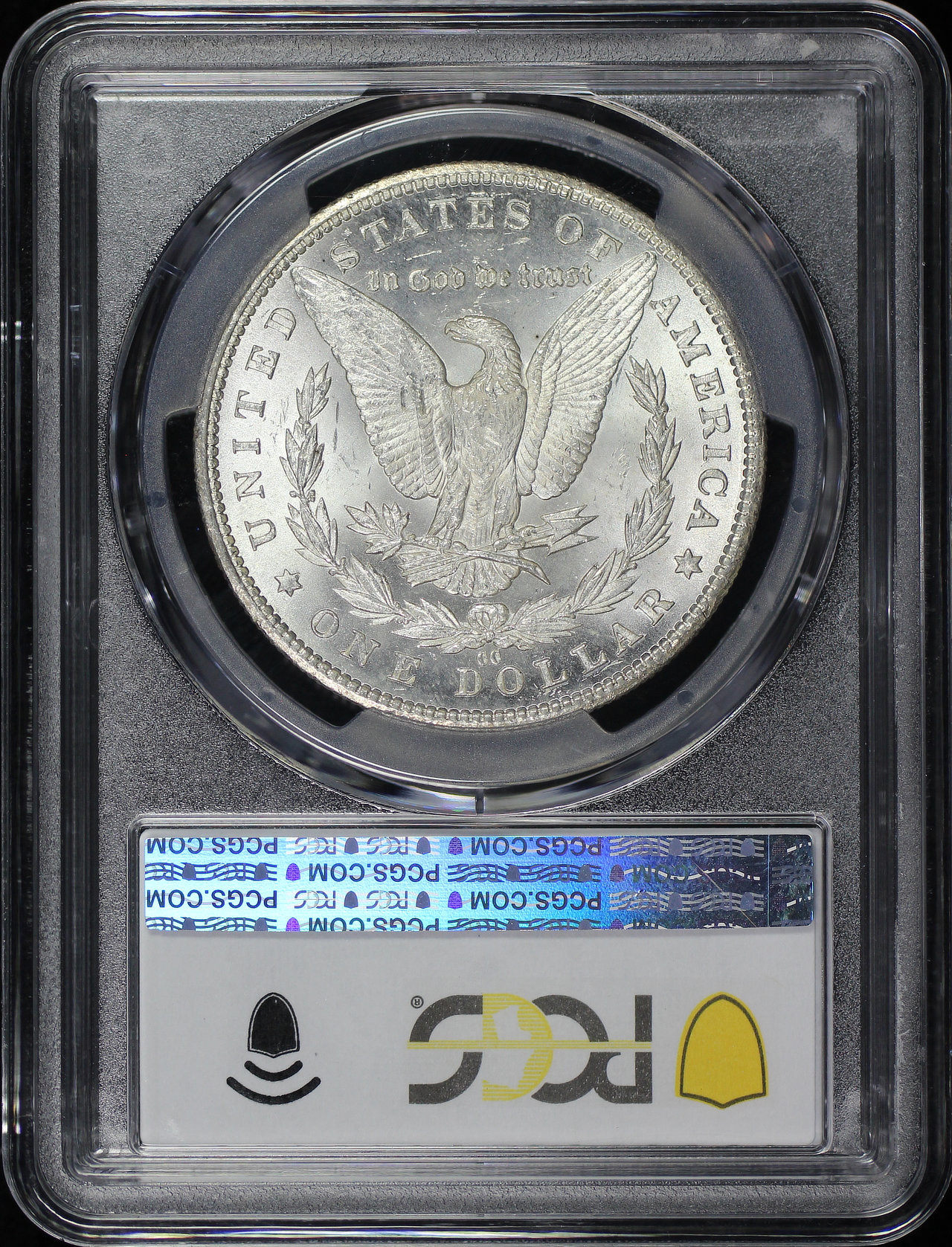 Reverse of this 1885-CC Morgan Dollar PCGS MS-62