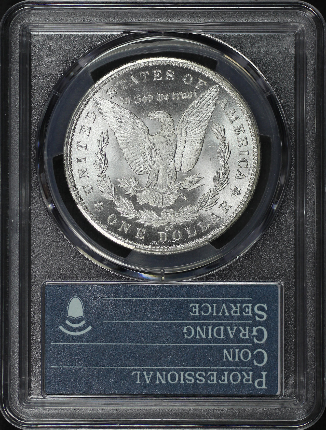 Reverse of this 1885-CC Morgan Dollar PCGS MS-62 40th Anniversary