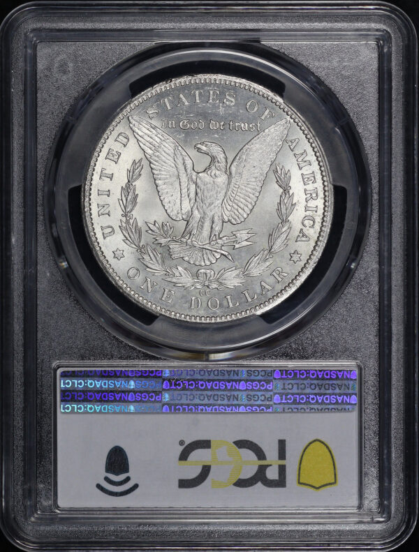 Reverse of this 1885-CC Morgan Dollar PCGS MS-63