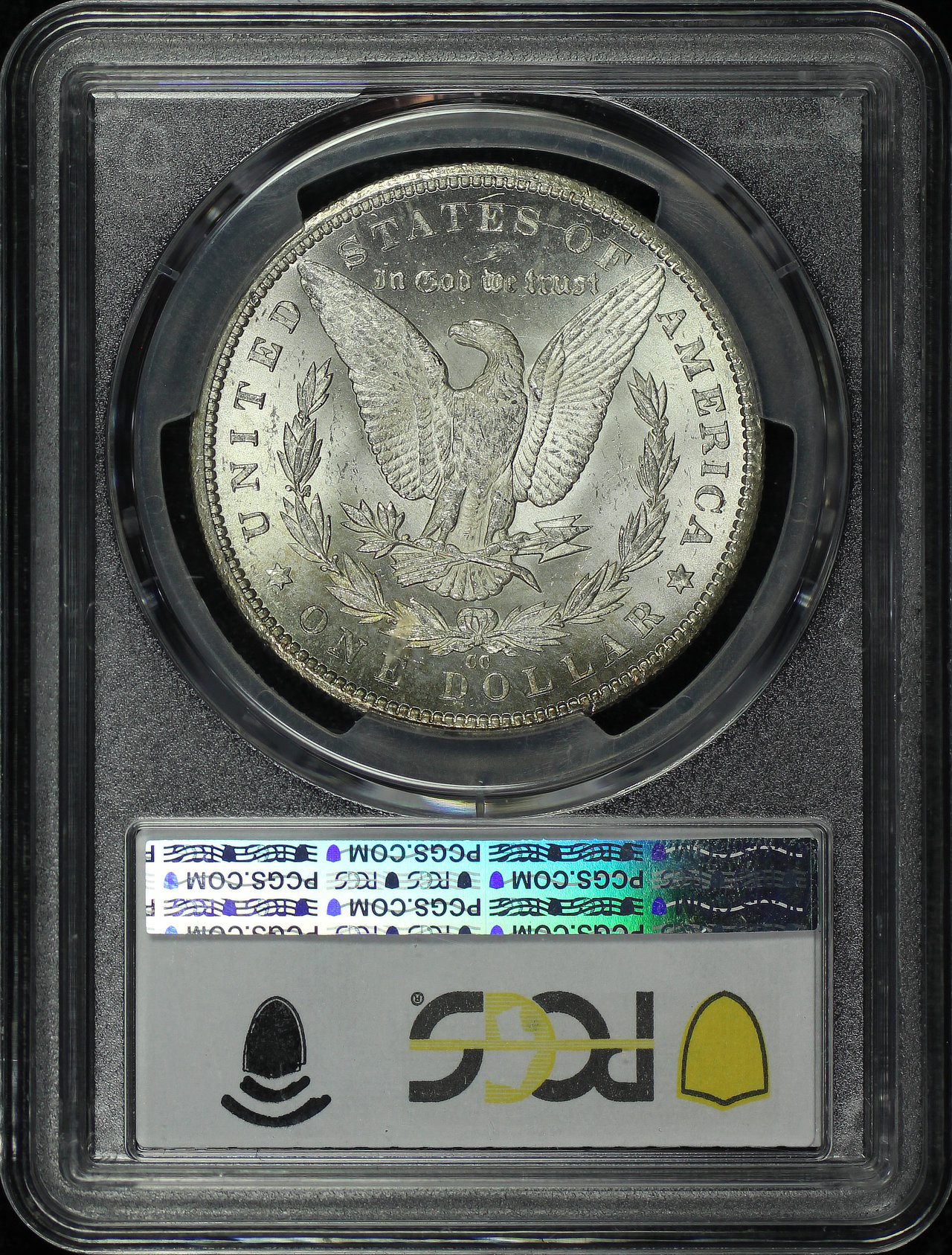 Reverse of this 1885-CC Morgan Dollar PCGS MS-63
