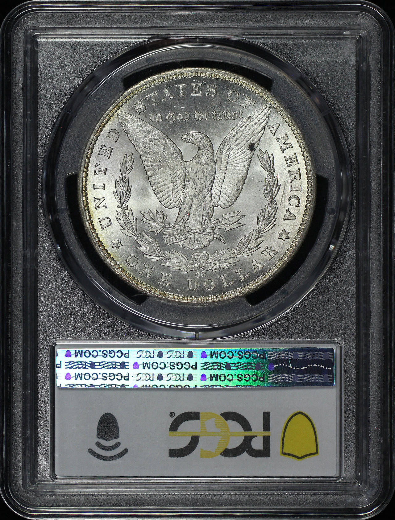 Reverse of this 1885-CC Morgan Dollar PCGS MS-64