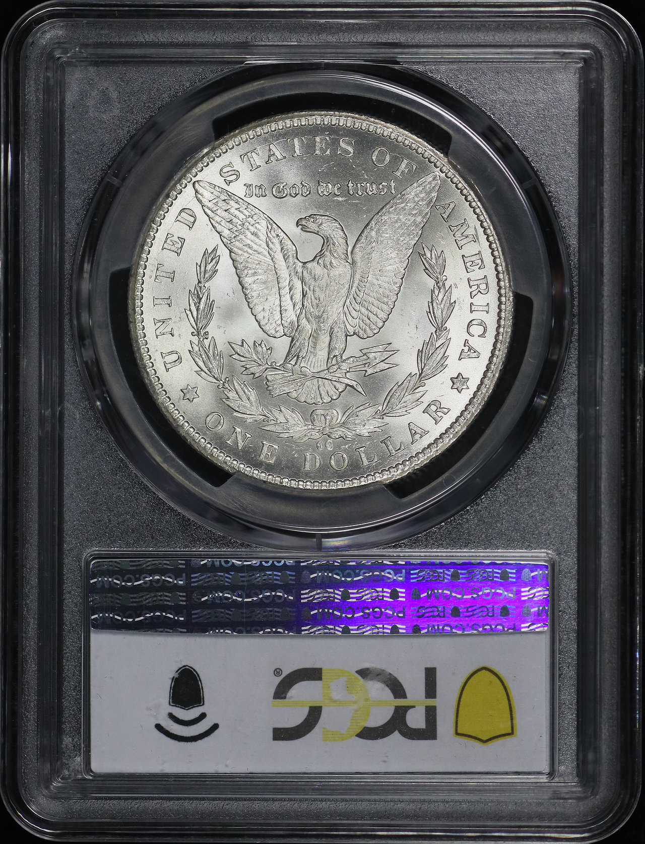 Reverse of this 1885-CC Morgan Dollar PCGS MS-67