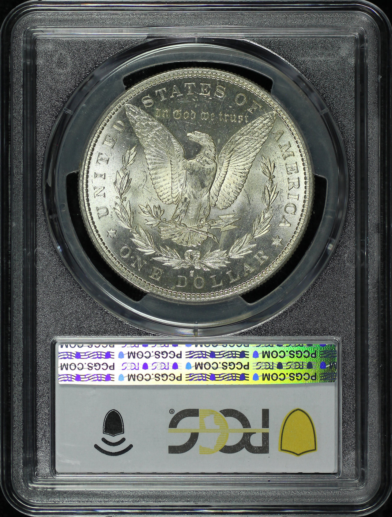 Reverse of this 1885-S Morgan Dollar PCGS MS-63