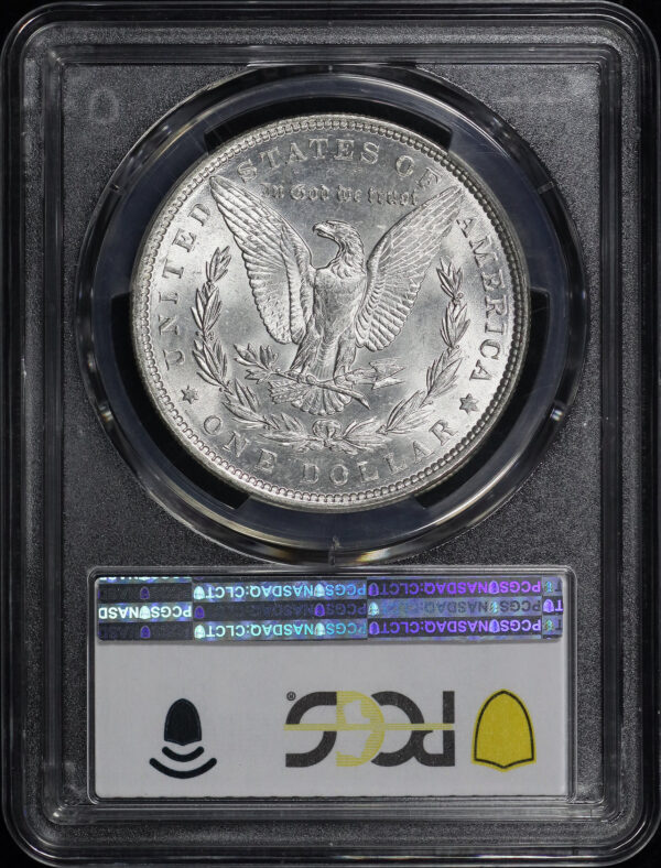 Reverse of this 1886 Morgan Dollar PCGS MS-62