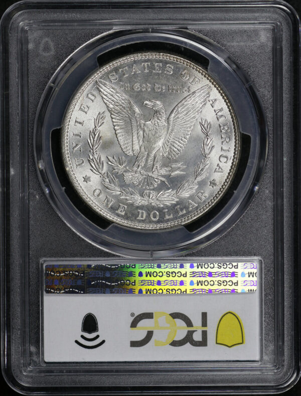 Reverse of this 1886 Morgan Dollar PCGS MS-67 CAC