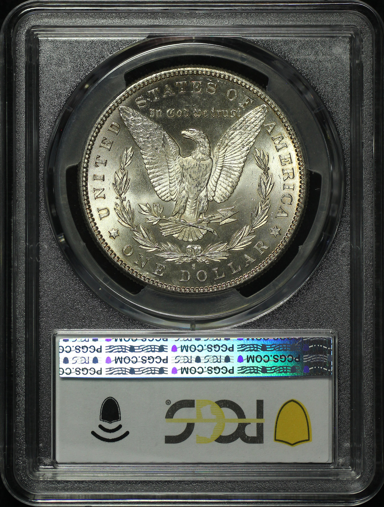 Reverse of this 1886-S Morgan Dollar PCGS MS-62