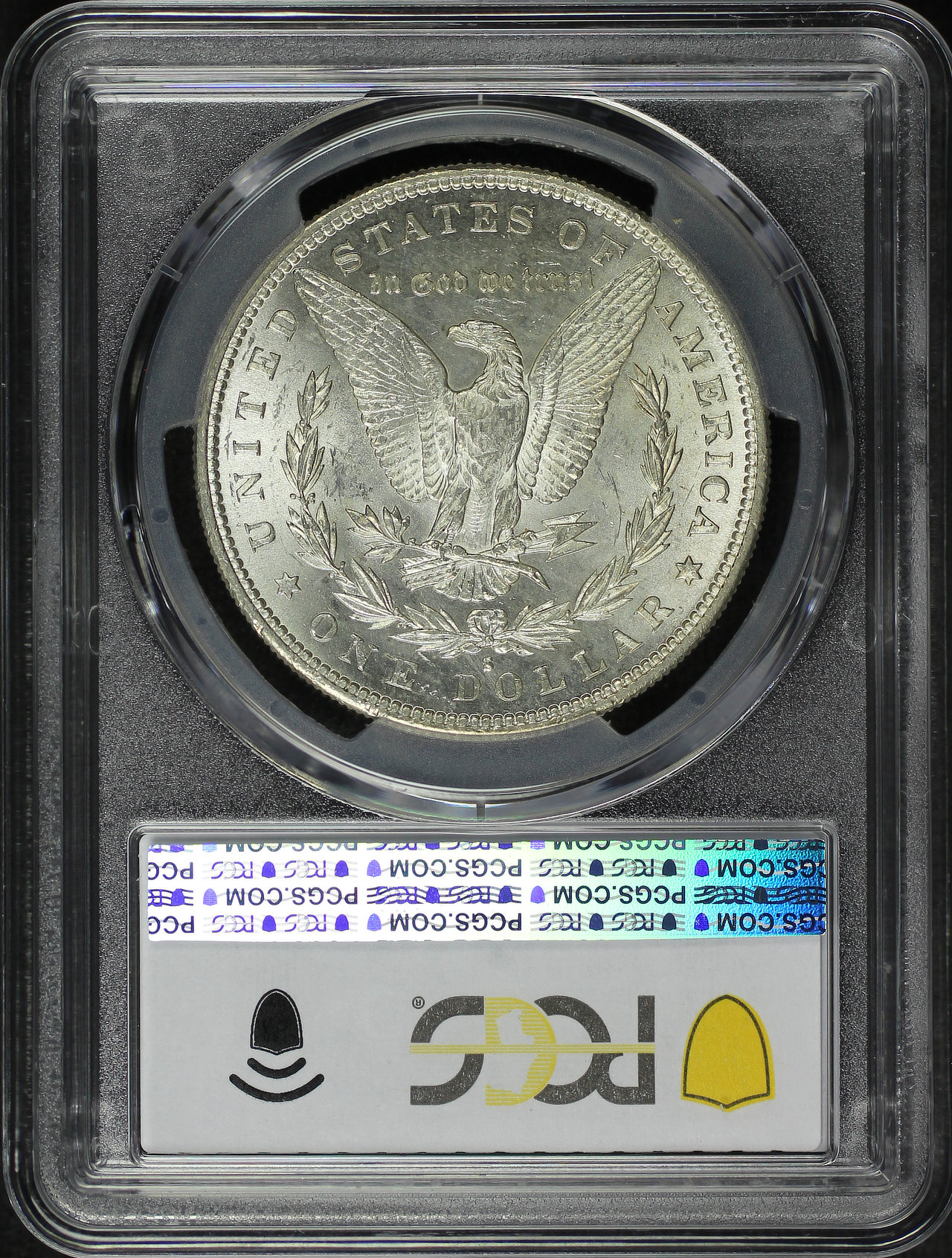 Reverse of this 1886-S Morgan Dollar PCGS MS-63