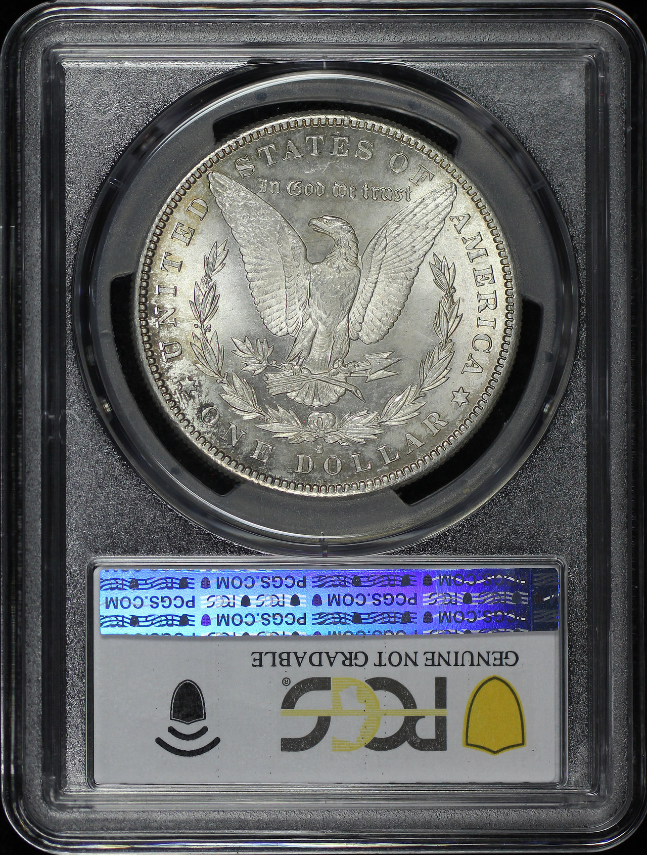 Reverse of this 1886-S Morgan Dollar PCGS UNC Details Damaged