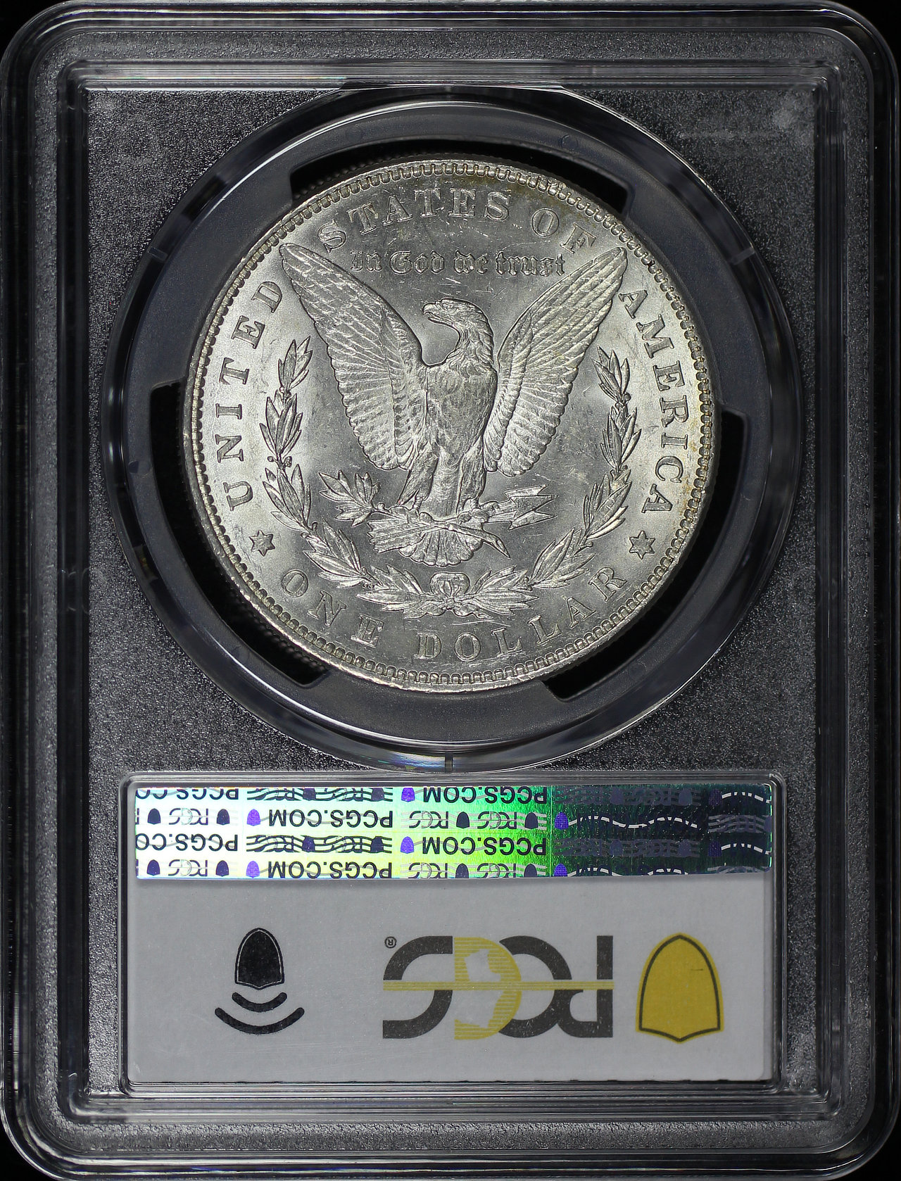 Reverse of this 1887/6 Morgan Dollar Overdate PCGS MS-62