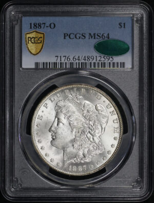 Obverse of this 1887-O Morgan Dollar PCGS MS-64 CAC