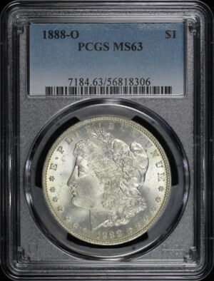 Obverse of this 1888-O Morgan Dollar PCGS MS-63